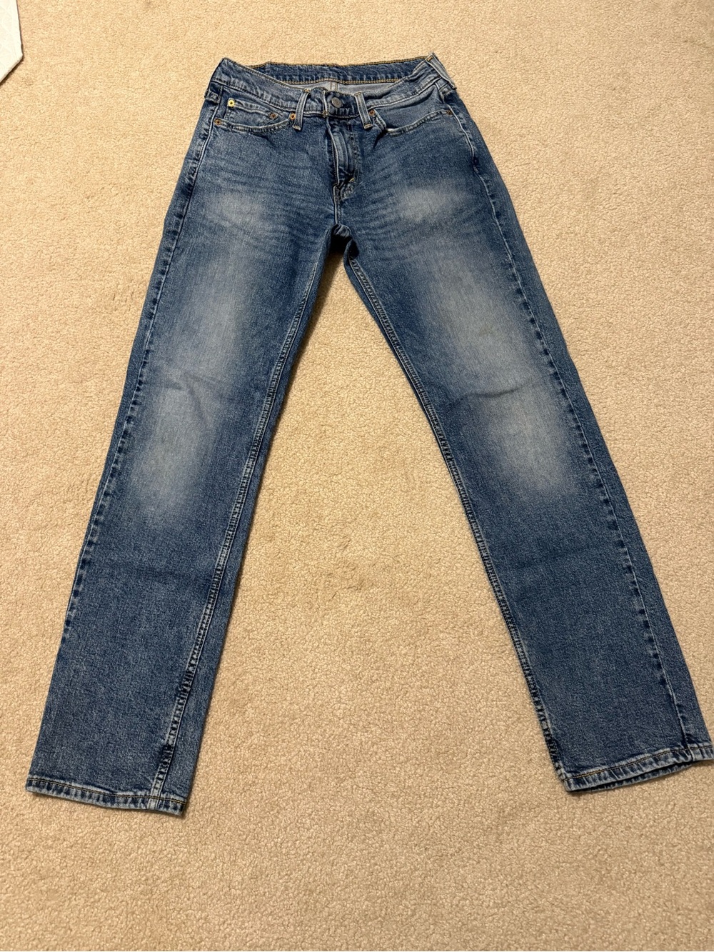Levi's Men's Blue Straight-Leg Denim Jeans